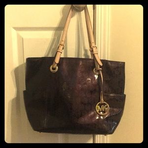 Chrome Michael Kors tote